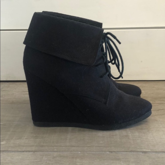 Black wedge booties - Picture 3 of 6